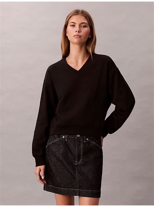 ls premium terry vnk sweatshirt CALVIN KLEIN JEANS | LV047E237GUB1